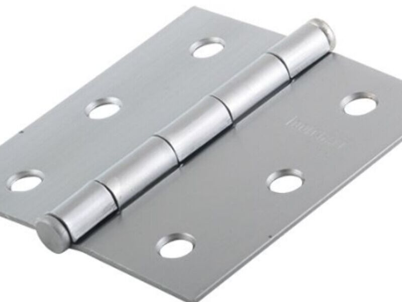BISAGRA CUADRADA 3"X3" CROMO PERNO REMACHADO