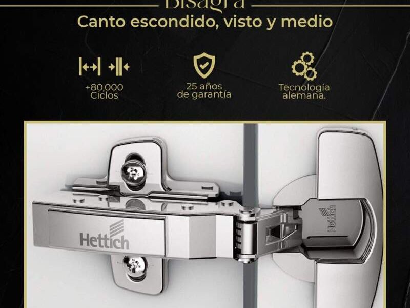 Bisagra Hettich Canto visto Guatemala