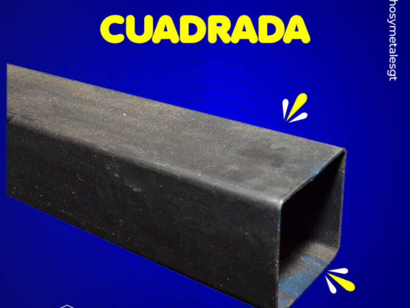 Tubería rectangular 6x4 cms Guatemala