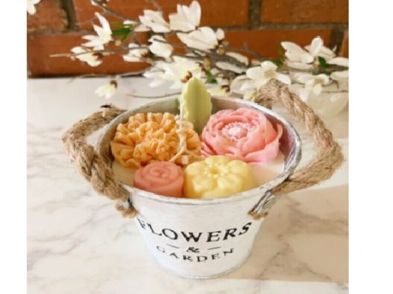 Vela Decorativa Cubierta Floral Guatemala