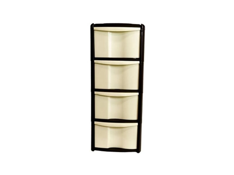 Gavetero rattan 43x33x104 Megaplast