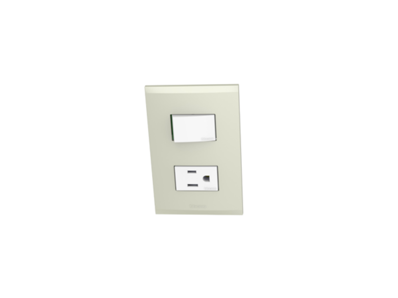 INTERRUPTOR SENCILLO CHAMPAGNE NOBILE