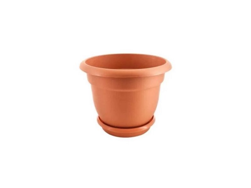 Maceta fiore terracota 2 con plato Megaplast
