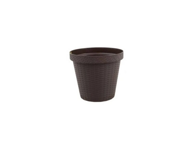 Maceta rattan café terracota No.5 Megaplast