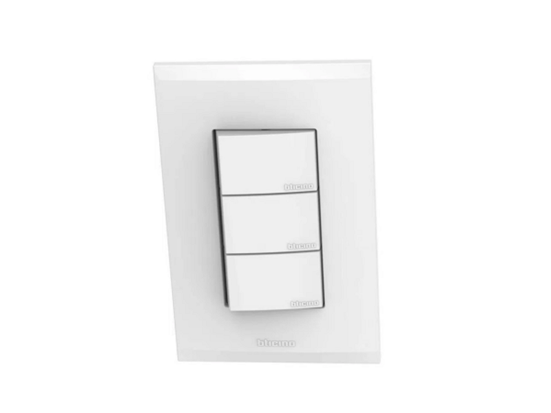 INTERRUPTOR TRIPLE SENCILLO BLANCO NOBILE