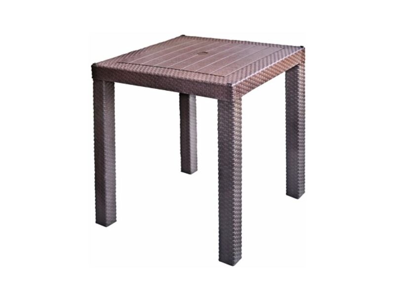 Mesa rattan v/colores 70x70x77 Megaplast
