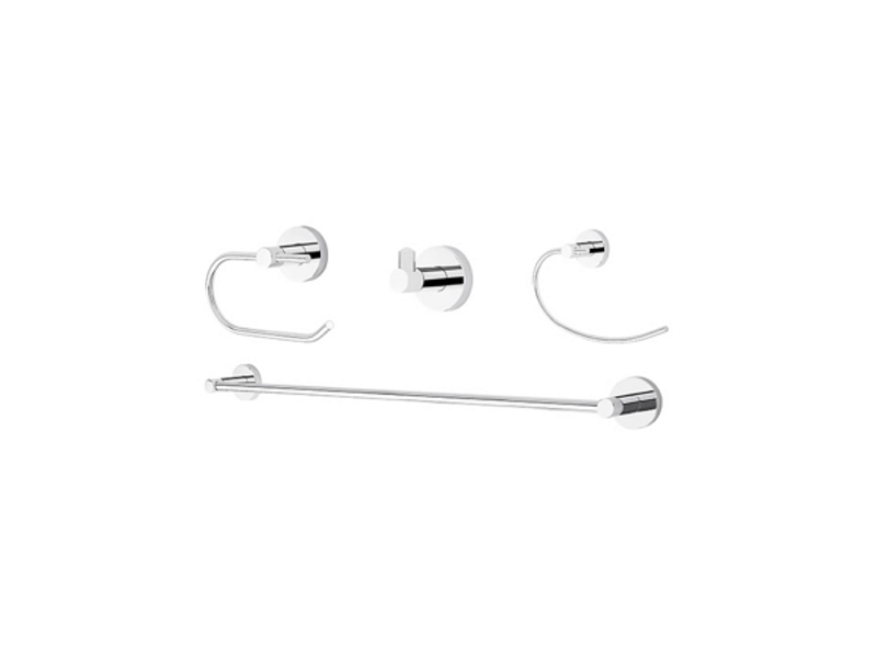 ACCESORIOS MAIA CROMO 4 PCS PARA BAÑO