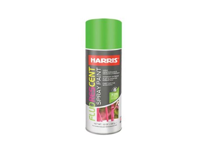 PINTURA SPRAY VERDE FLUORESCENTE HARRIS 11OZ