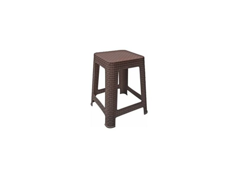 Banco rattan v/colores 37x37x45 Megaplast