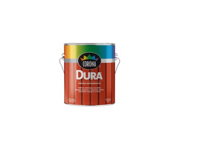 PINTURA ANTICORROSIVA DURA CORONA GRIS 1/4