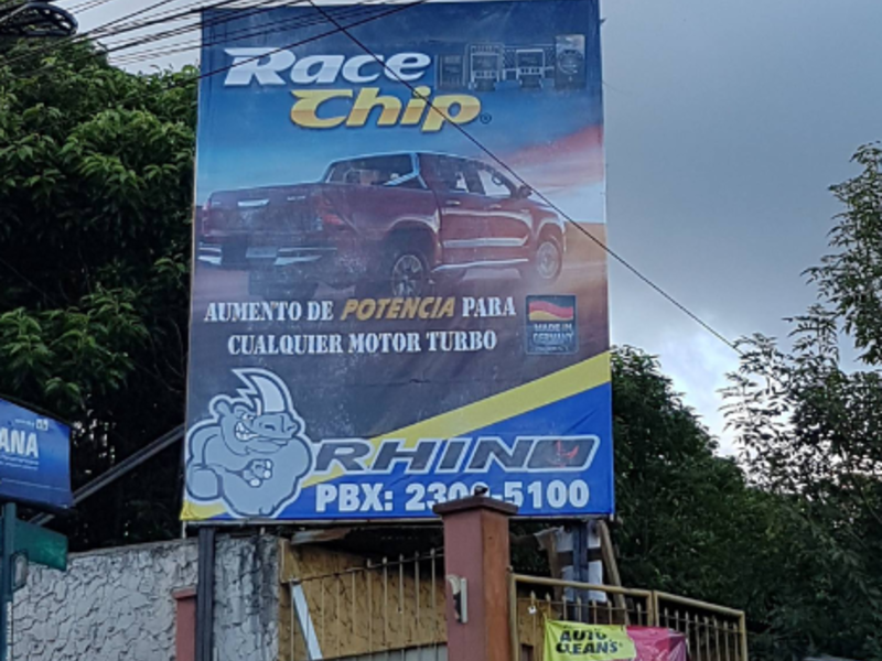 Valla publicitaria Ciudad de Guatemala