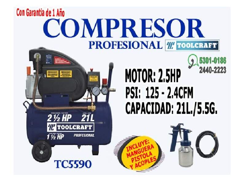 Compresor Toolcraft Guatemala