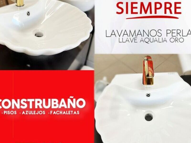 Perla llave Aqualia oro Construbaño Guatemala