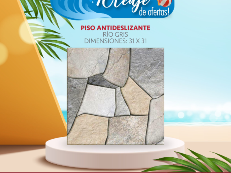 Piso antideslizante gris Sacatepéquez