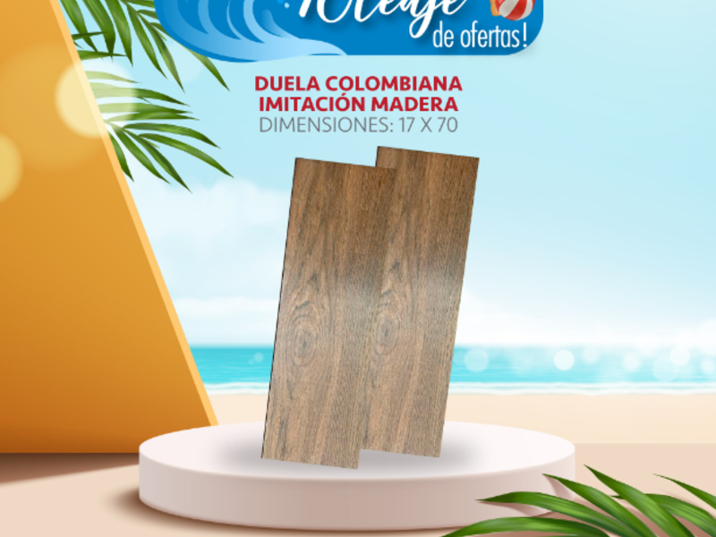 Duela colombiana diseño madera Guatemala