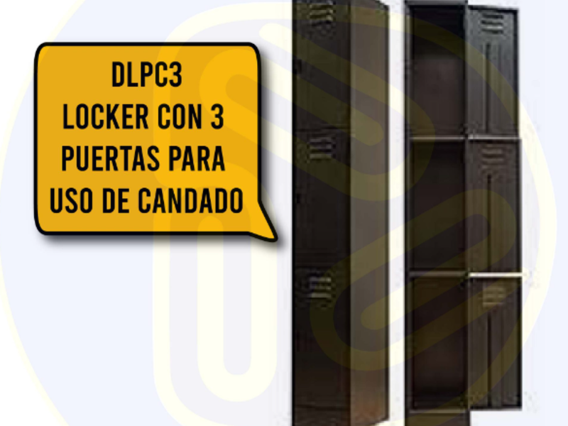 Locker vertical 3 espacios Mixco