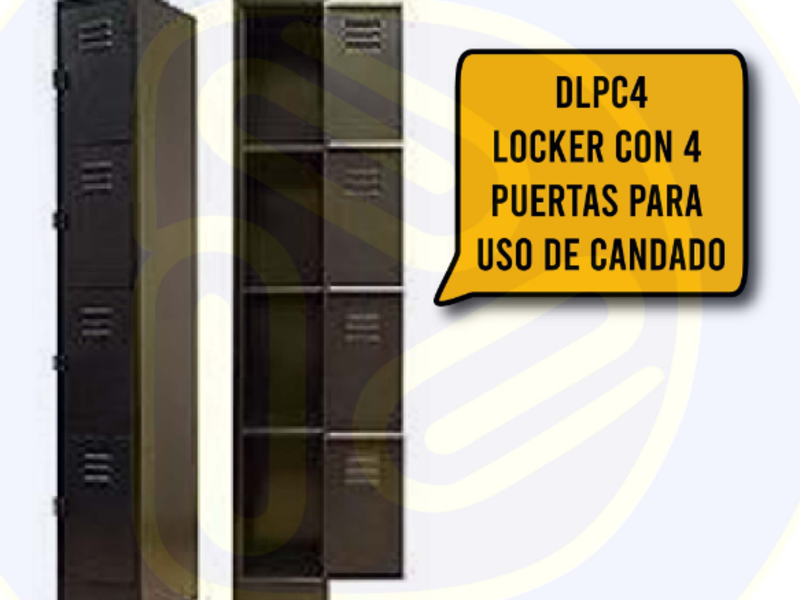 Locker vertical 4 espacios Guatemala