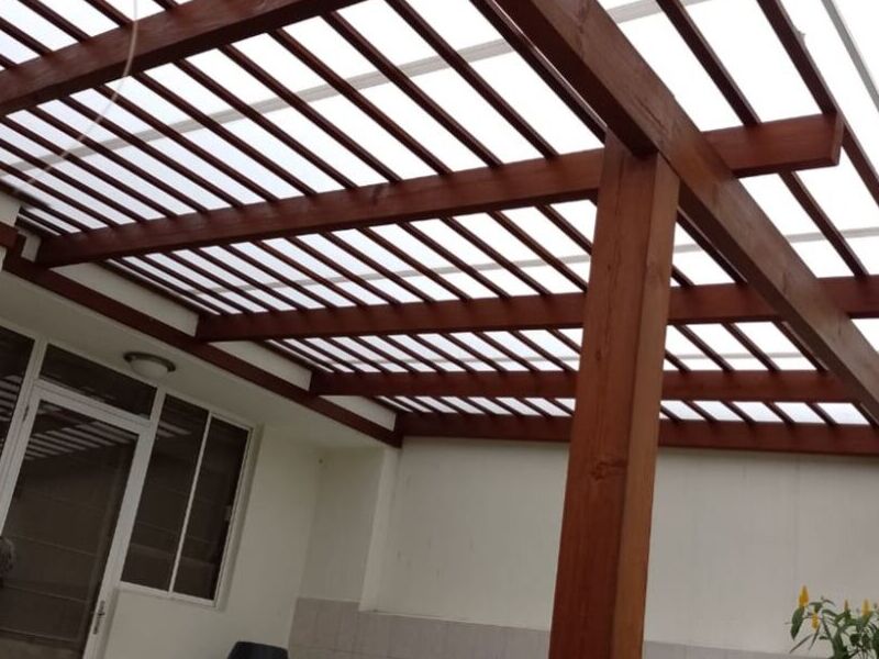 Pérgola de madera Guatemala Solutech