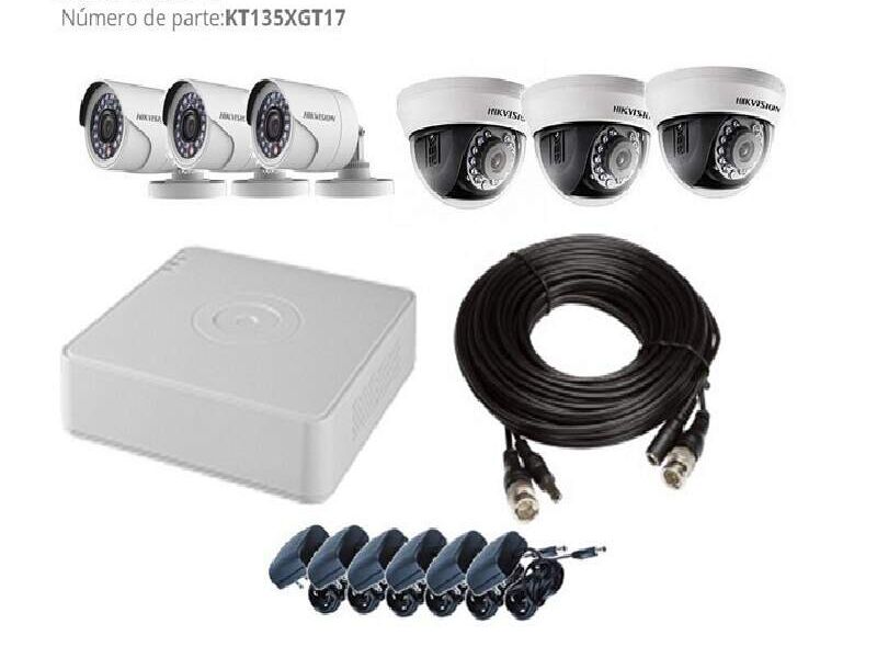 KIT 6 CÁMARAS DE SEGURIDAD Guatemala