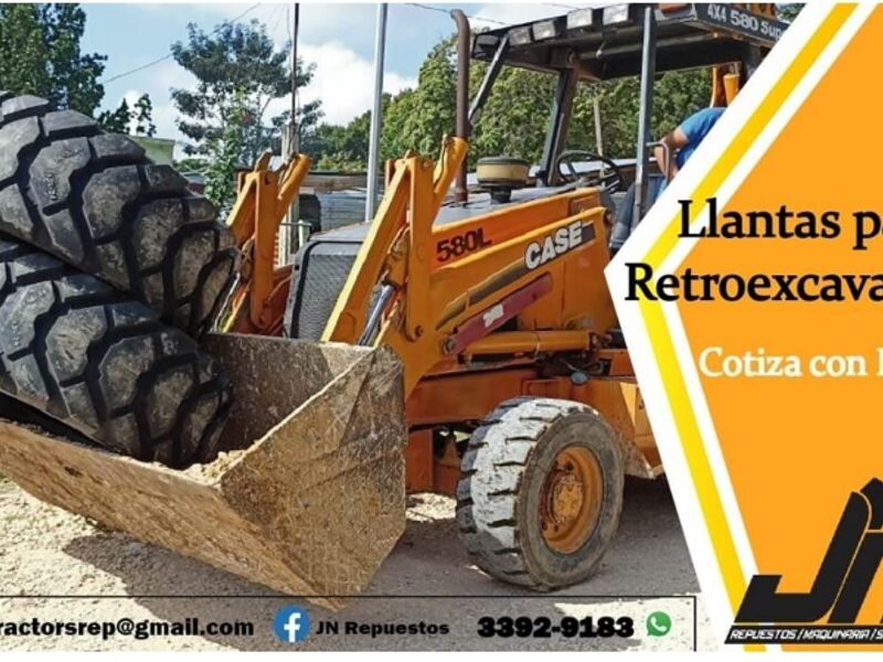 Llantas para retroexcadora Guatemala