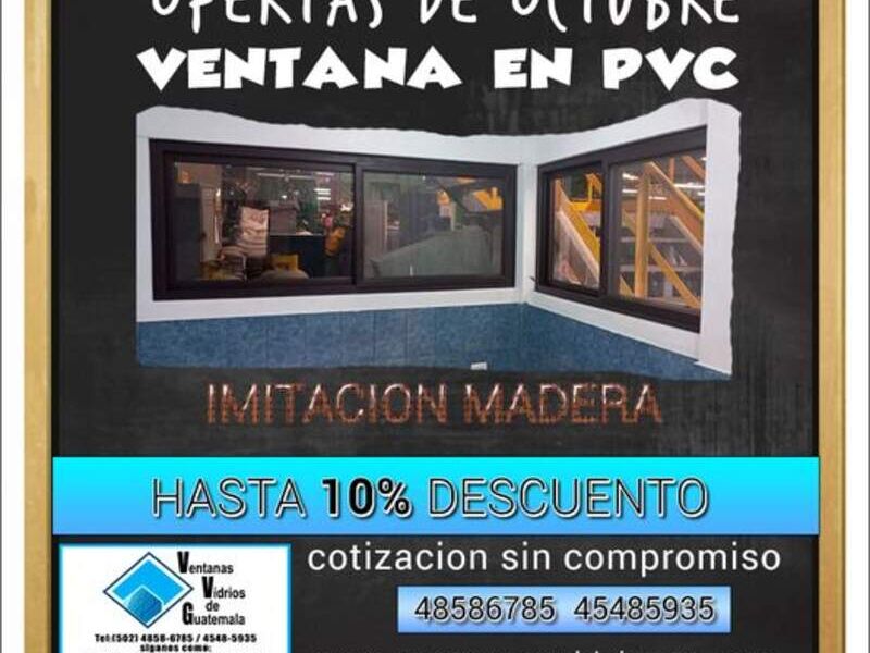 Ventana PVC Ventanas y Vidrios GT