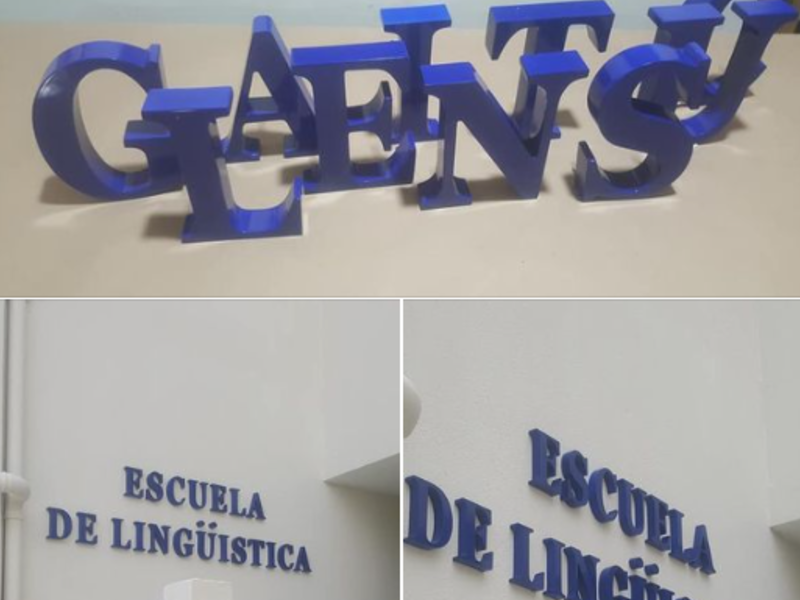 Letras en relieve Ciudad de Guatemala