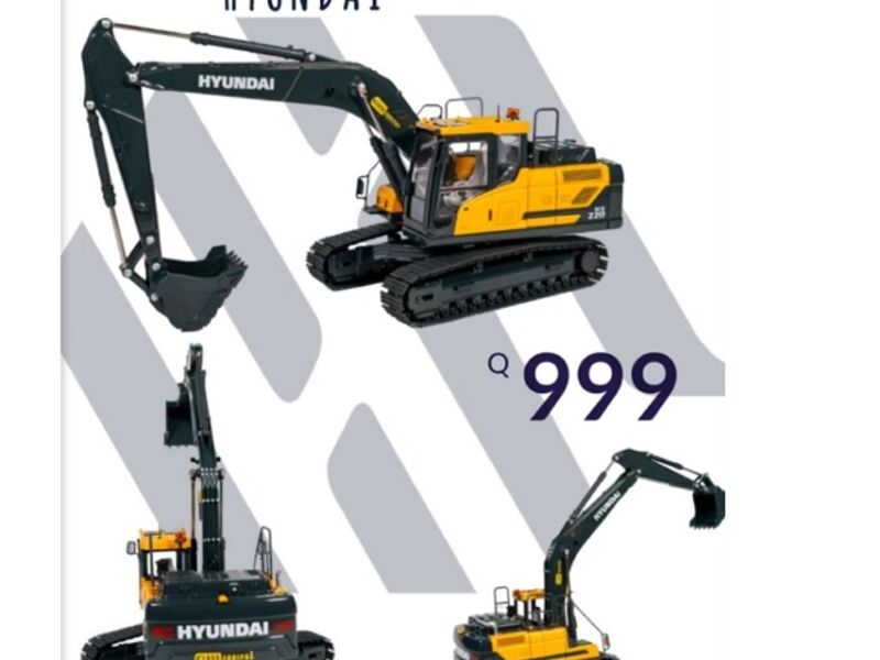 Excavadora a escala guatemala