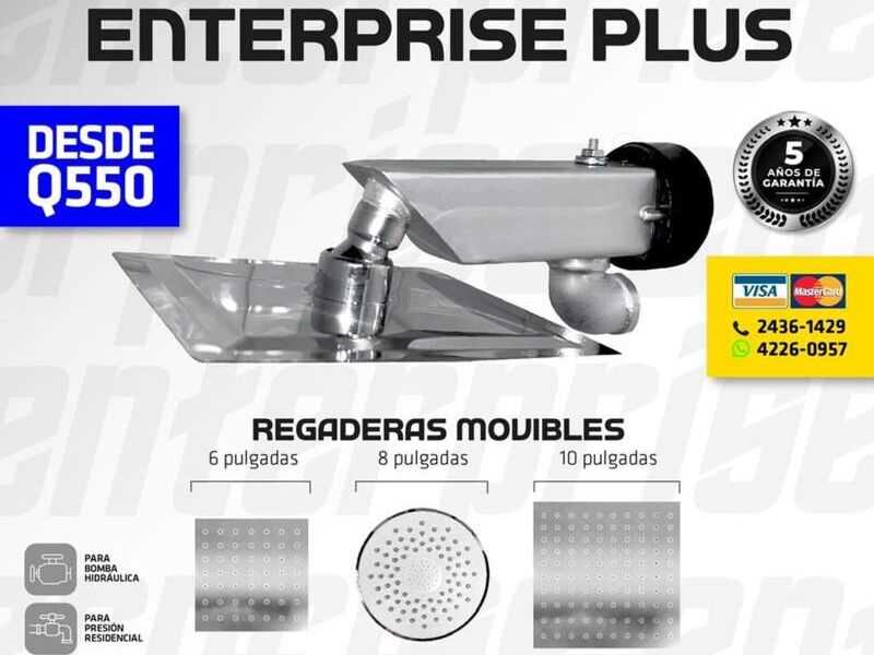 ENTERPRISE PLUS REGADERAS MOVIBLES GUATEMALA 