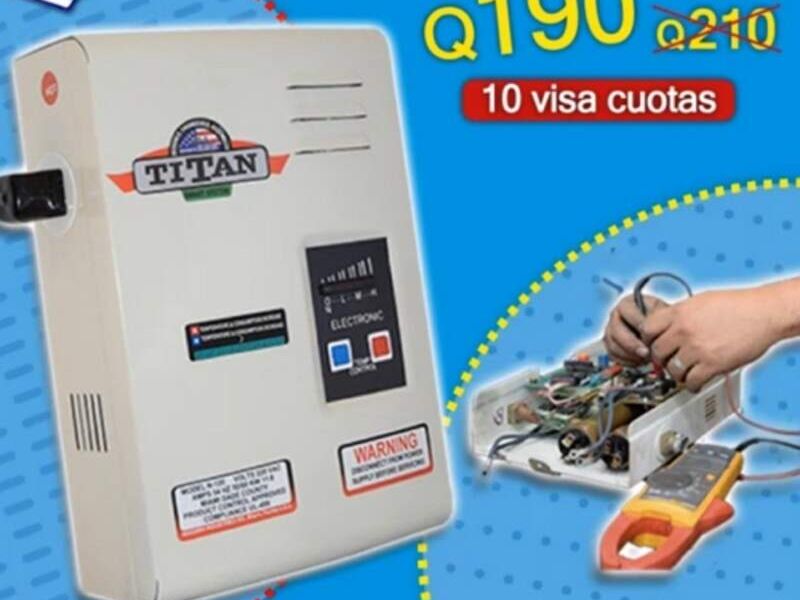 Calentador de agua online electrico titan