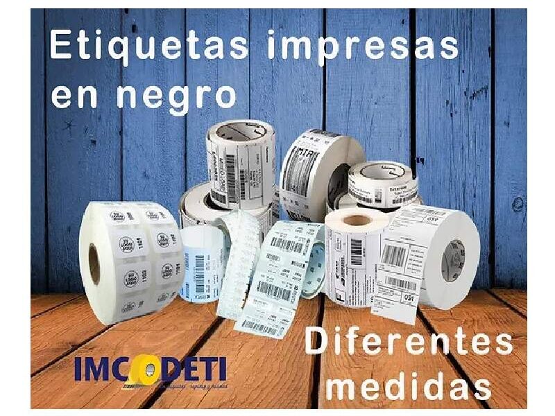 Etiquetas impresas en negro Guatemala