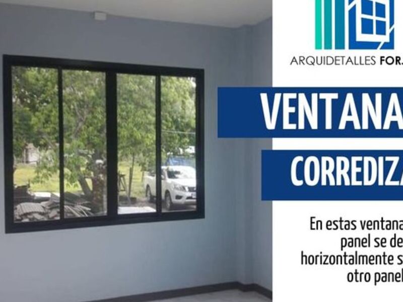 Ventana corrediza Arquidetalles Forja GT