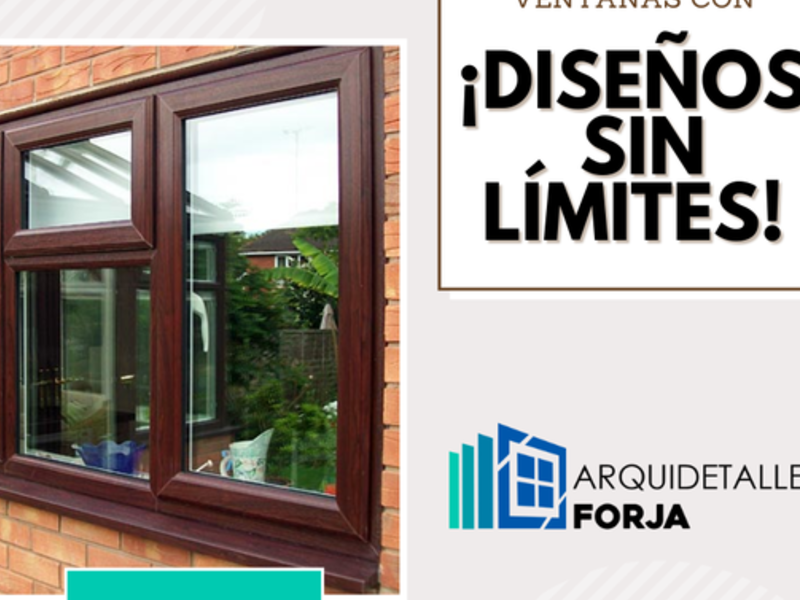 Ventana imitacion madera Arquidetalles GT