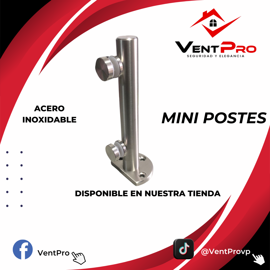 Mini postes acero inoxidable 