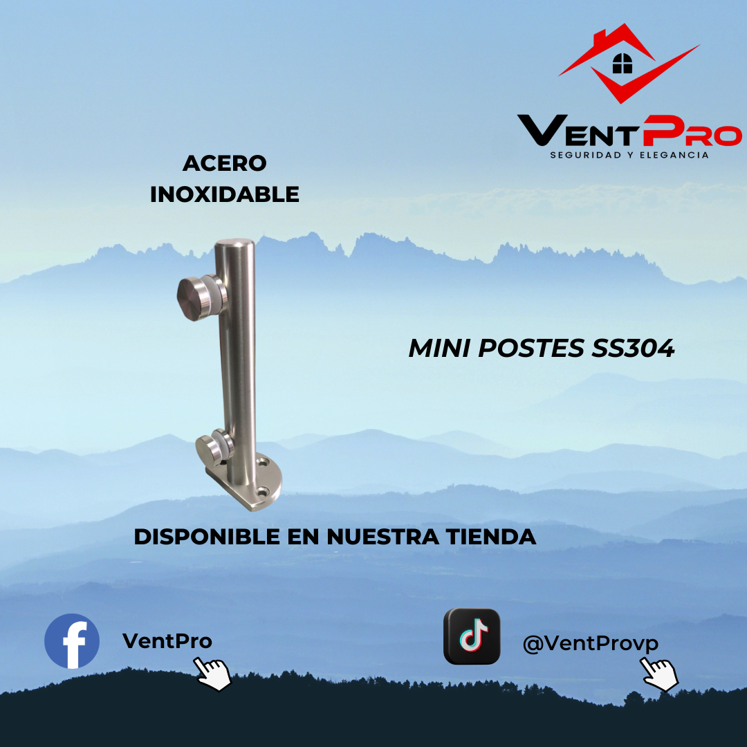 Mini postes acero inoxidable