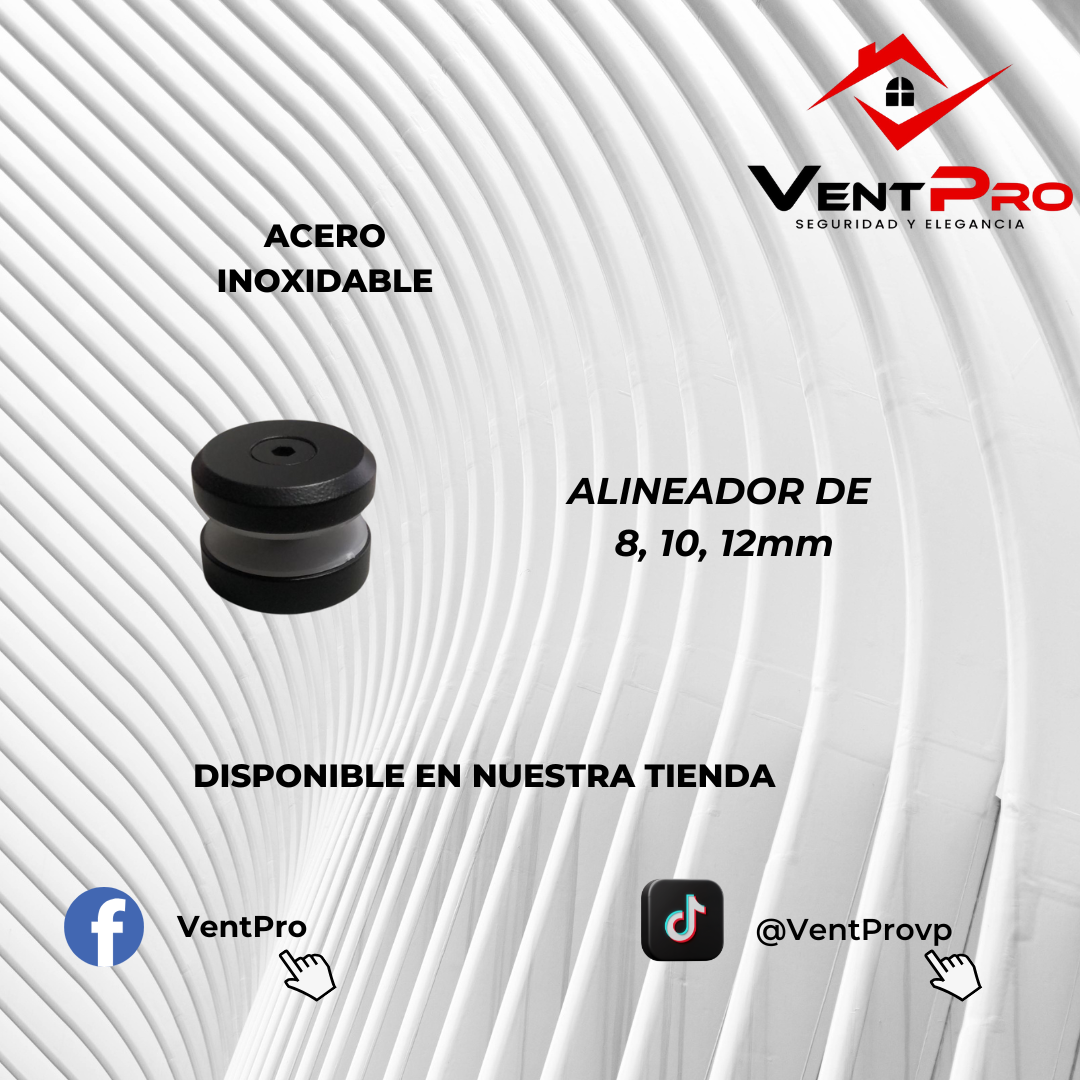 Alineador Color Negro  Acero Inoxidable