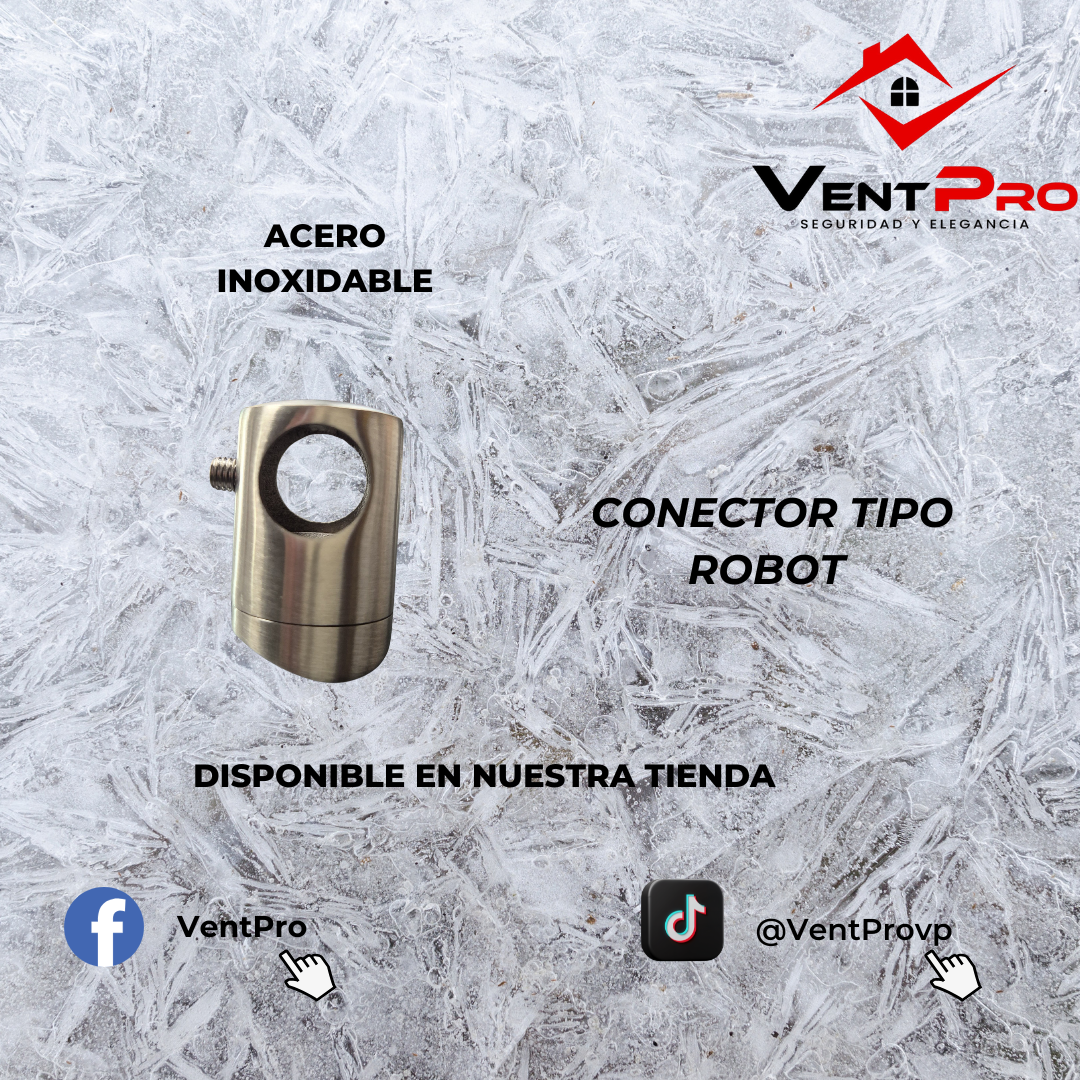 Conector Tipo Robot Acero Inoxidable