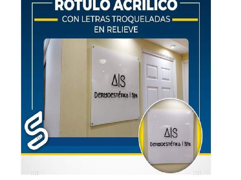 Rótulo acrílico Guatemala