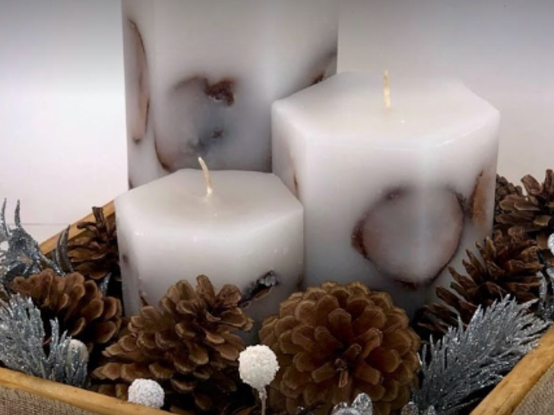 SET DE VELAS BLANCAAS CIUDAD DE GUATEMALA 