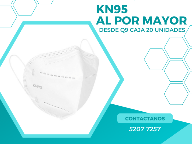 Mascarilla blanca KN95 Guatemala