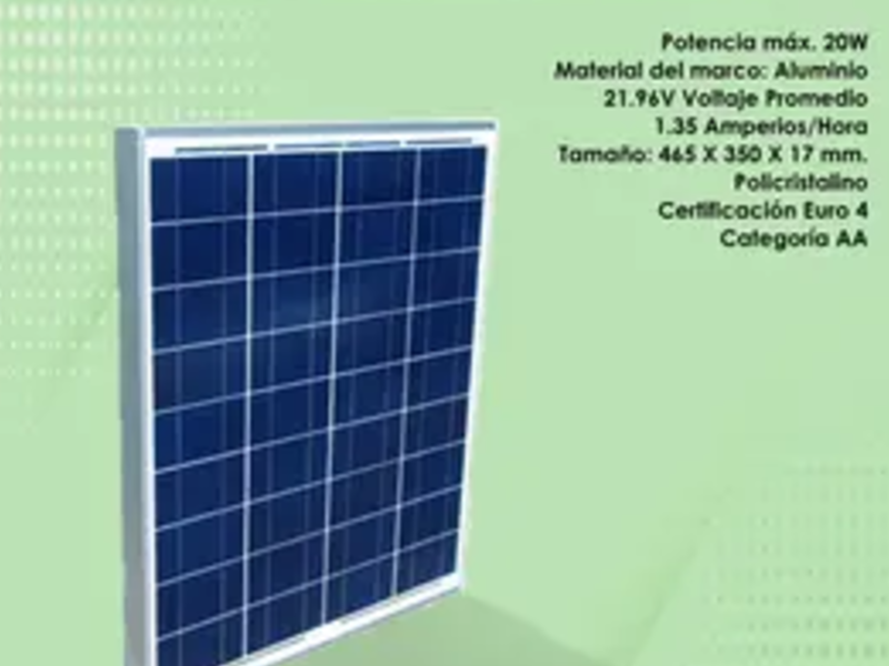 Panel Solar 20 Watts Guatemala
