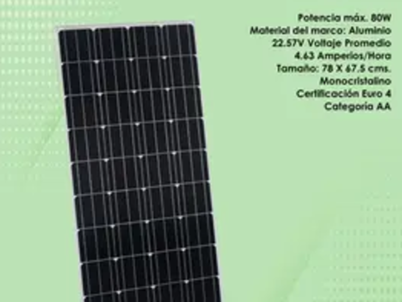 Panel Solar 80 Watts Guatemala