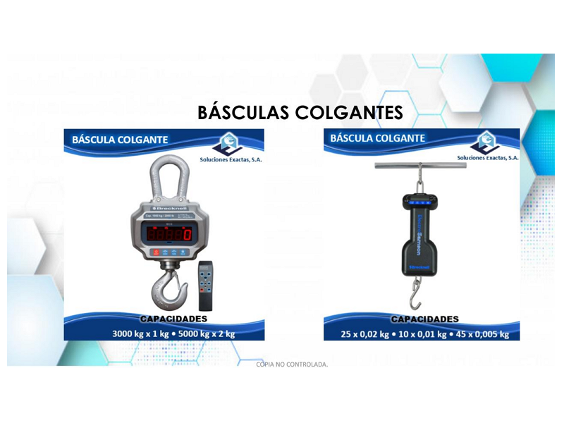 Básculas colgantes Guatemala