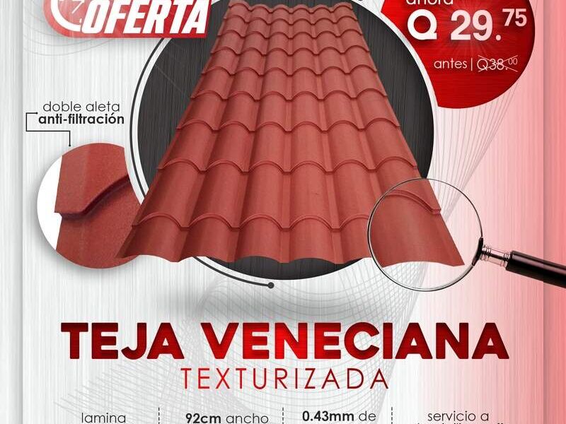 Teja texturizada Guatemala