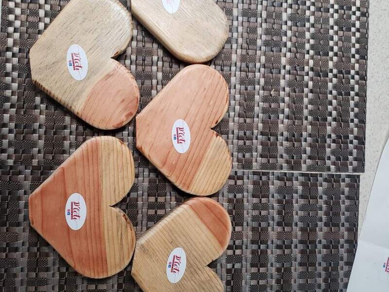 Corazones de madera Guatemala