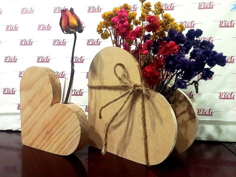 Florero de madera Guatemala