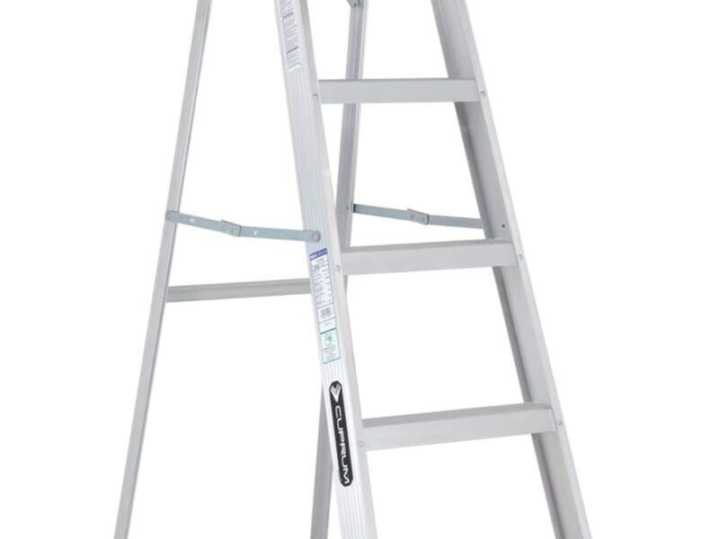 ESCALERA DOBLE DE TIJERA DE ALUMINIO C. DE GT. 