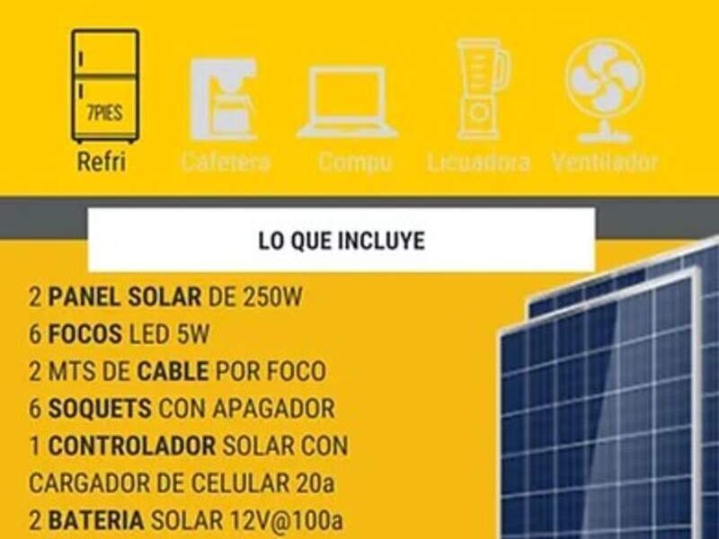 Kit Solar con Baterías Ciudad Guatemala