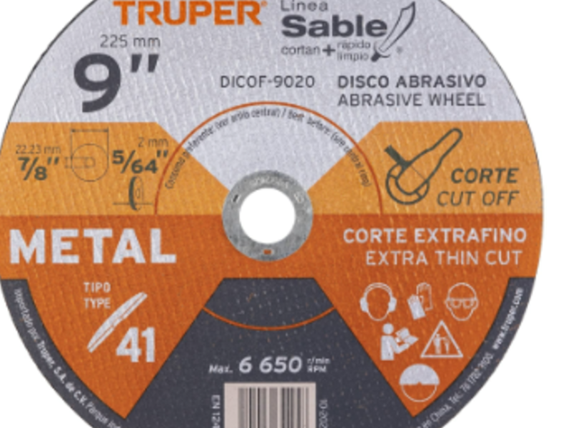 Disco Tipo 41 de 9" x 2 mm Guatemala