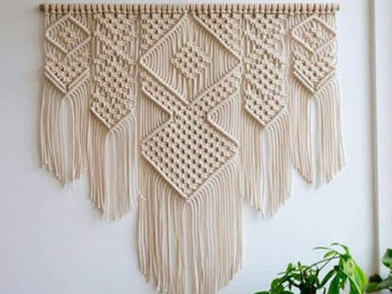 TAPICES DE PARED DE MACRAMÉ CIUDAD DE GT. 