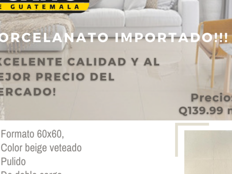 Porcelanato Beige Guatemala